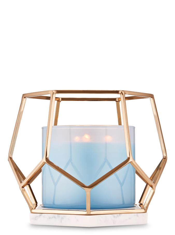 Buy Metallic Hexagon 3 Wick Candle Holder Online at Bath and Body Works