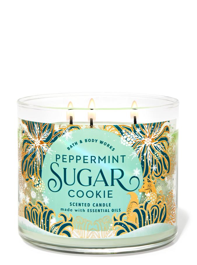 Buy Peppermint Sugar Cookie 3 Wick Candle Online at Bath and Body