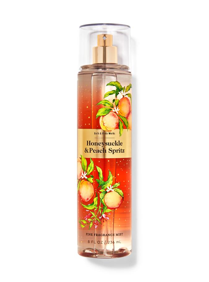 Peach scented top body spray