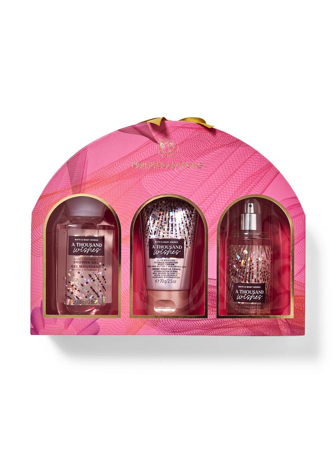 Bath & Body Works A Thousand Wishes Travel Size Body Lotion & Shower Gel Set