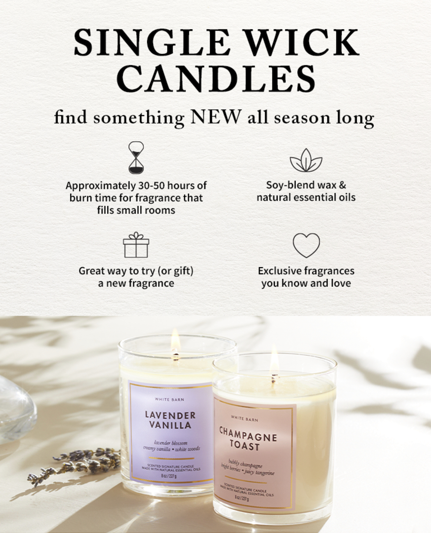 Single Wick Candles