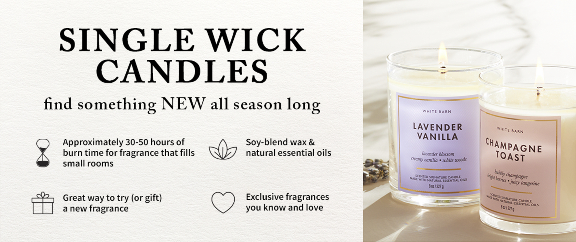 Single Wick Candles